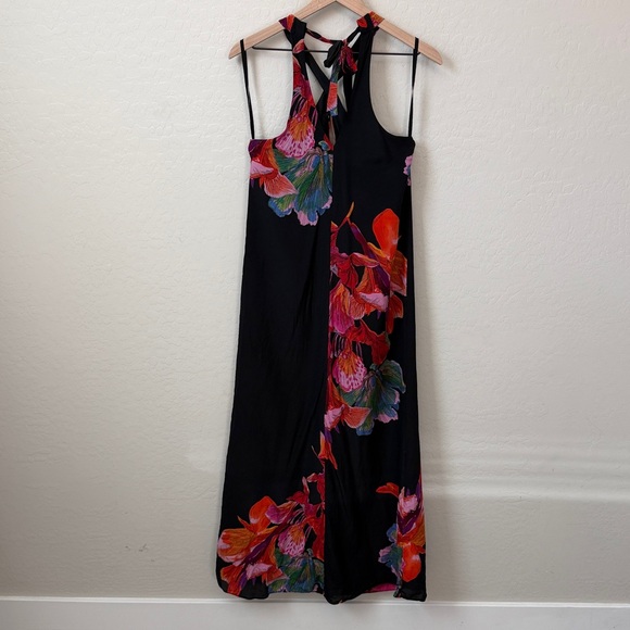Anthropologie Maeve Cayman Silk Halter Maxi Dress size extra small - Picture 5 of 5